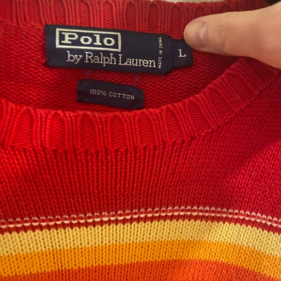 Vintage Colourful Knit Sweater by Ralph Lauren - Picture 2 of 2